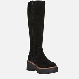 Aqua College brand Chic Black Over the Knee Boots